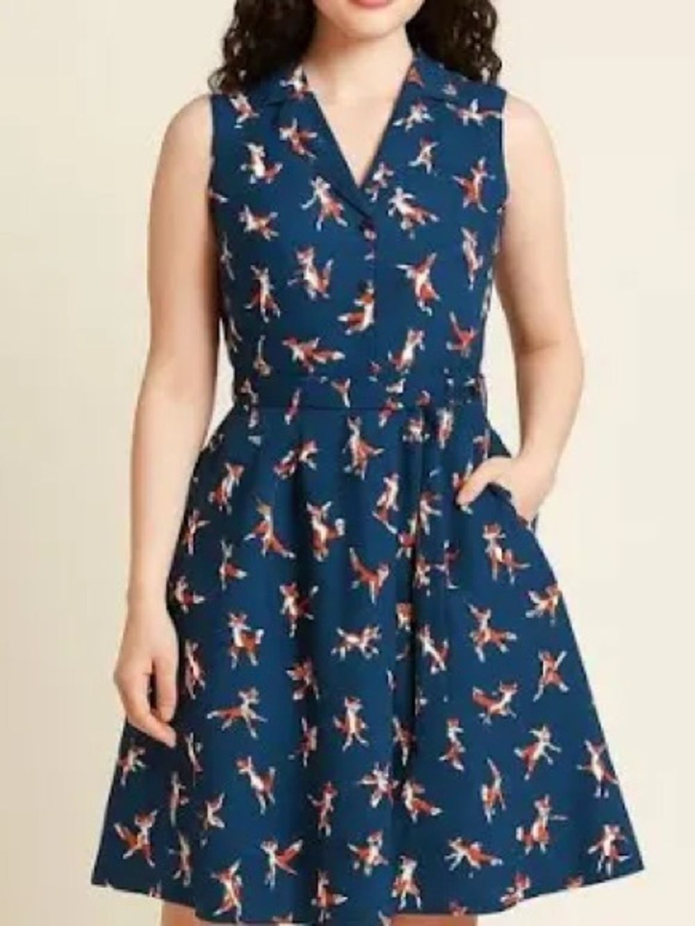 ModCloth Community Brunch Shirt Dress L